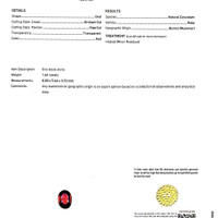 1.61 Ct. Ruby from Burma (Myanmar) Scan Report