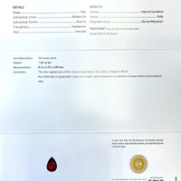 1.50 Ct. Ruby from Burma (Myanmar) Scan Report