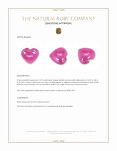 1.09 Ct. Pinkish Red Cabochon Ruby from Mozambique Appraisal