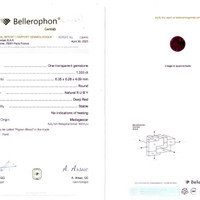 1.33 Ct. Ruby from Madagascar Scan Report