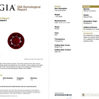 1.33 Ct. Ruby from Madagascar Scan Report