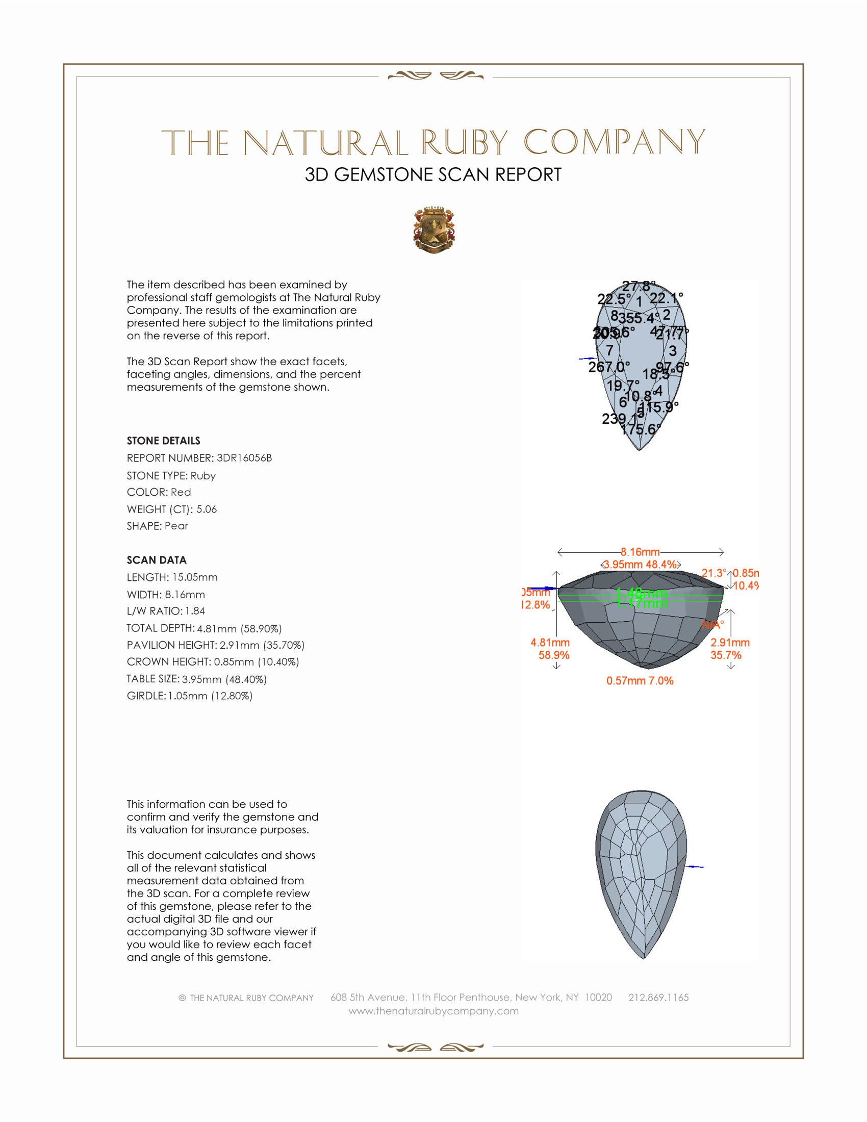 5.06 Ct. Ruby from Mozambique