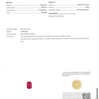 1.38 Ct. Ruby from Burma (Myanmar) Scan Report