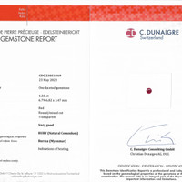 1.33 Ct. Ruby from Burma (Myanmar) Scan Report