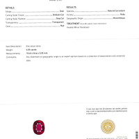 4.05 Ct. Ruby from Mozambique Scan Report