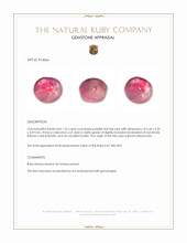 1.55 Ct. Purplish Red Star Ruby from Burma (Myanmar) Appraisal