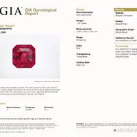 1.54 Ct. Ruby from Mozambique Scan Report