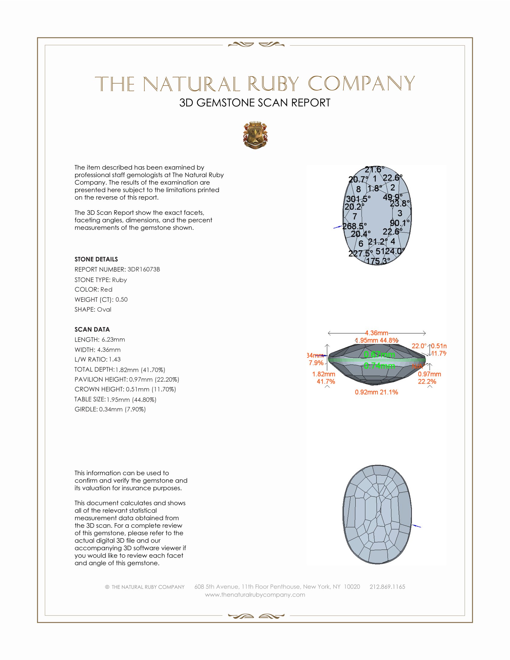 0.50 Ct. Ruby from Mozambique