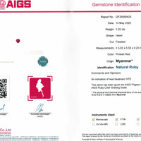 1.02 Ct. Ruby from Burma (Myanmar) Scan Report