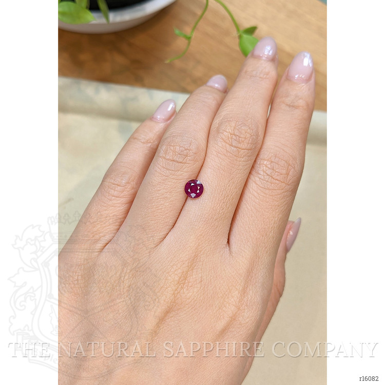 0.98 Ct. Purplish Red Ruby from Burma (Myanmar)