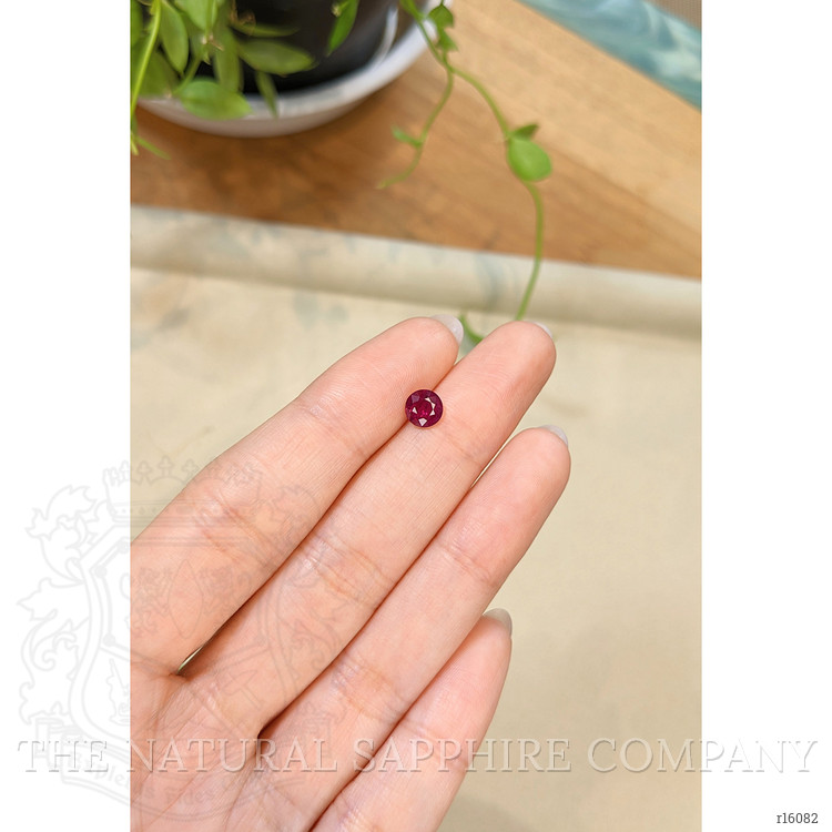 0.98 Ct. Purplish Red Ruby from Burma (Myanmar)