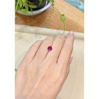 1.43 Ct. Purplish Red Ruby from Burma (Myanmar) Life Style