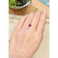 1.02 Ct. Purplish Red Ruby from Burma (Myanmar) Life Style