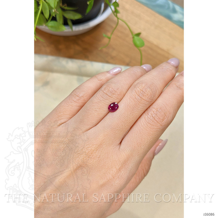 1.13 Ct. Purplish Red Ruby from Burma (Myanmar)