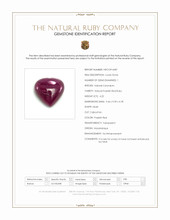 4.22 Ct. Purplish Red Cabochon Ruby from Mozambique Scan Report