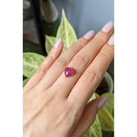 4.22 Ct. Purplish Red Cabochon Ruby from Mozambique Life Style