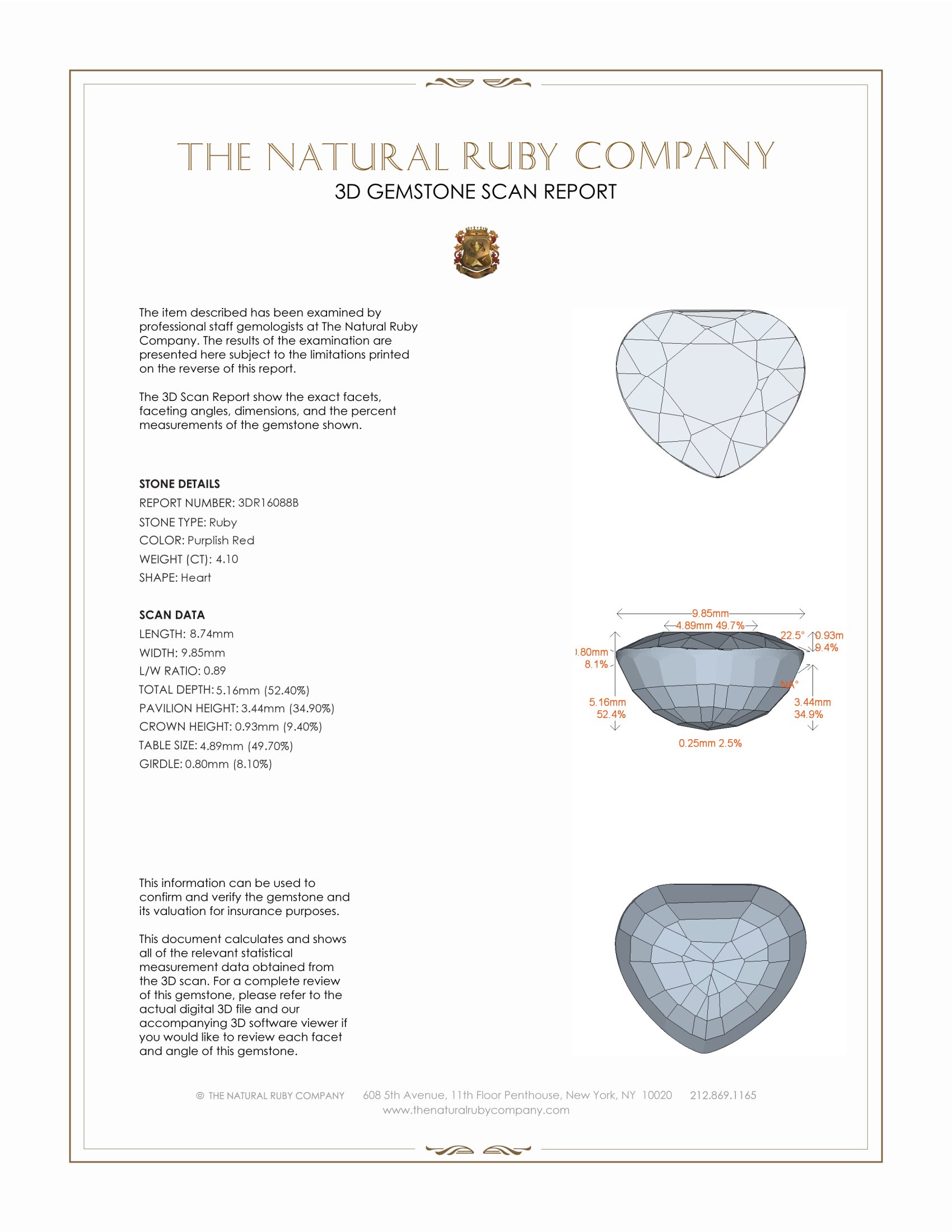 4.10 Ct. Ruby from Burma (Myanmar)