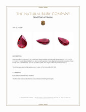 1.56 Ct. Ruby from Mozambique Appraisal