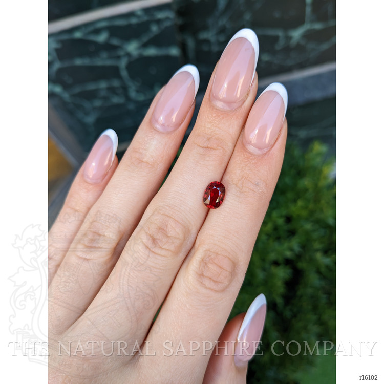 2.01 Ct. Orangish Red Ruby from Mozambique