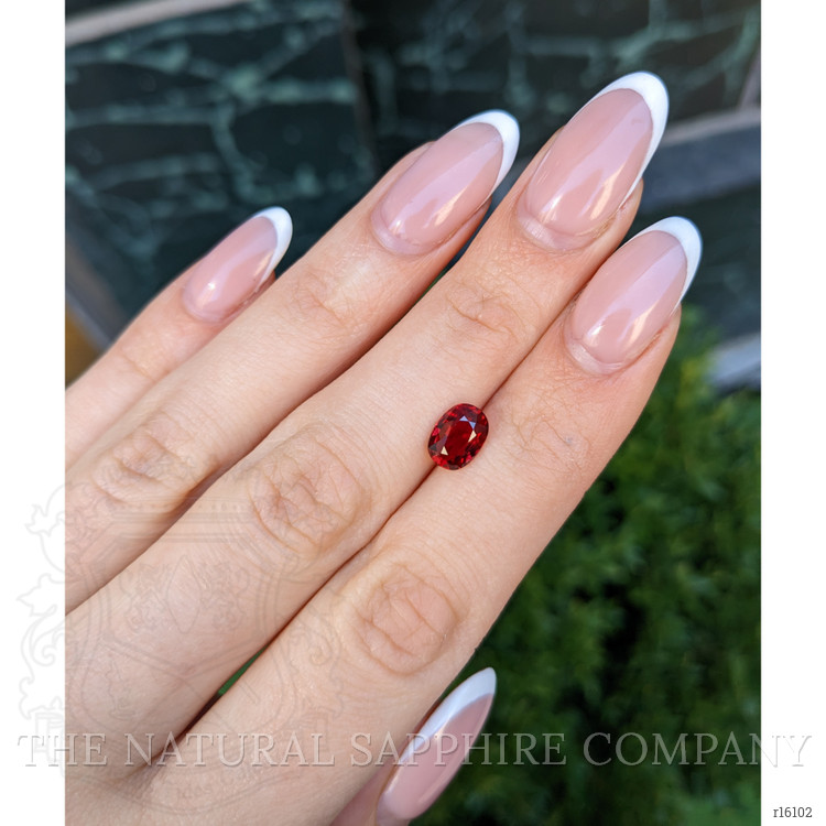2.01 Ct. Orangish Red Ruby from Mozambique