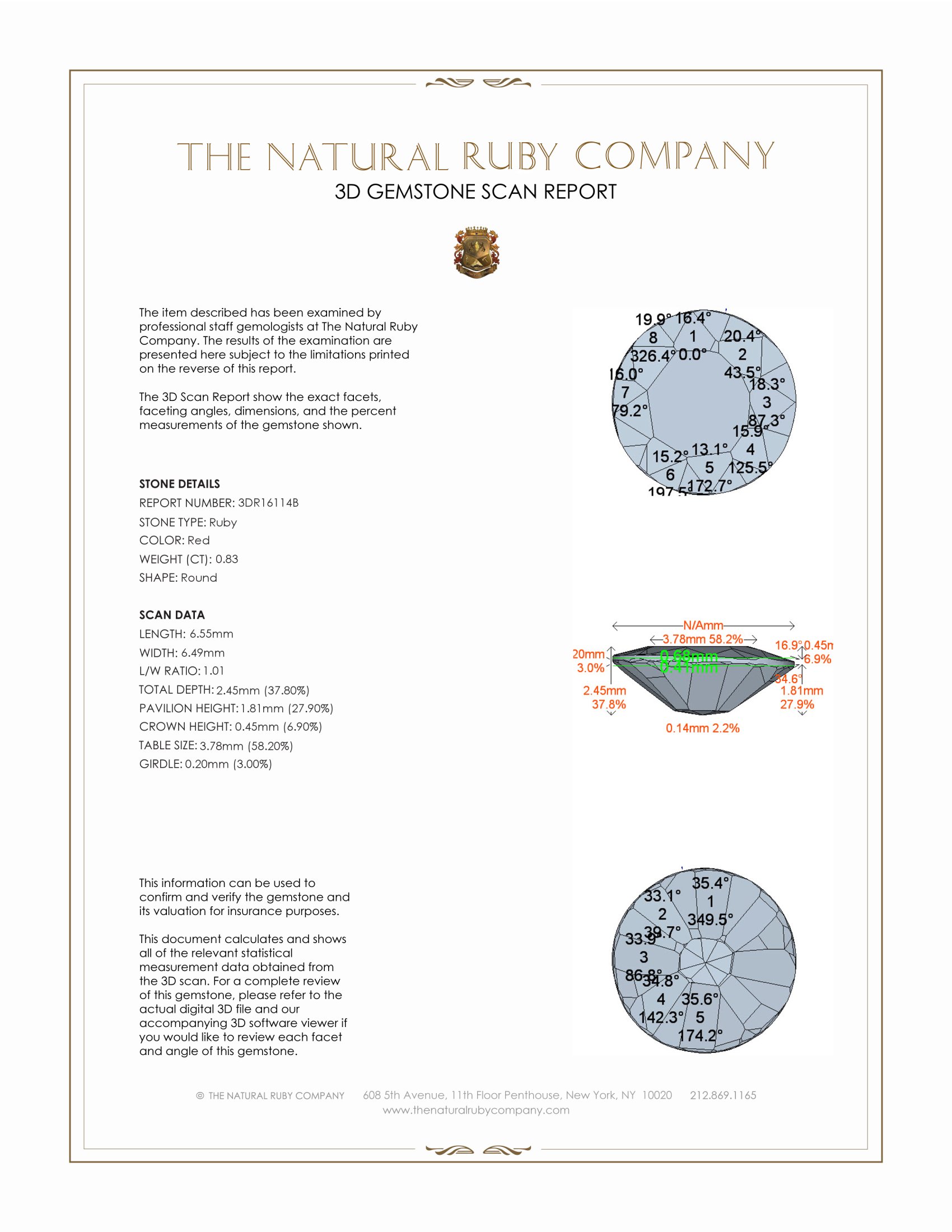 0.83 Ct. Ruby from Mozambique