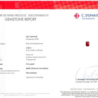 3.00 Ct. Ruby from Mozambique Scan Report