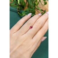 0.68 Ct. Pinkish Red Ruby from Mozambique Life Style