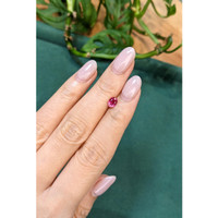 0.68 Ct. Pinkish Red Ruby from Mozambique Life Style