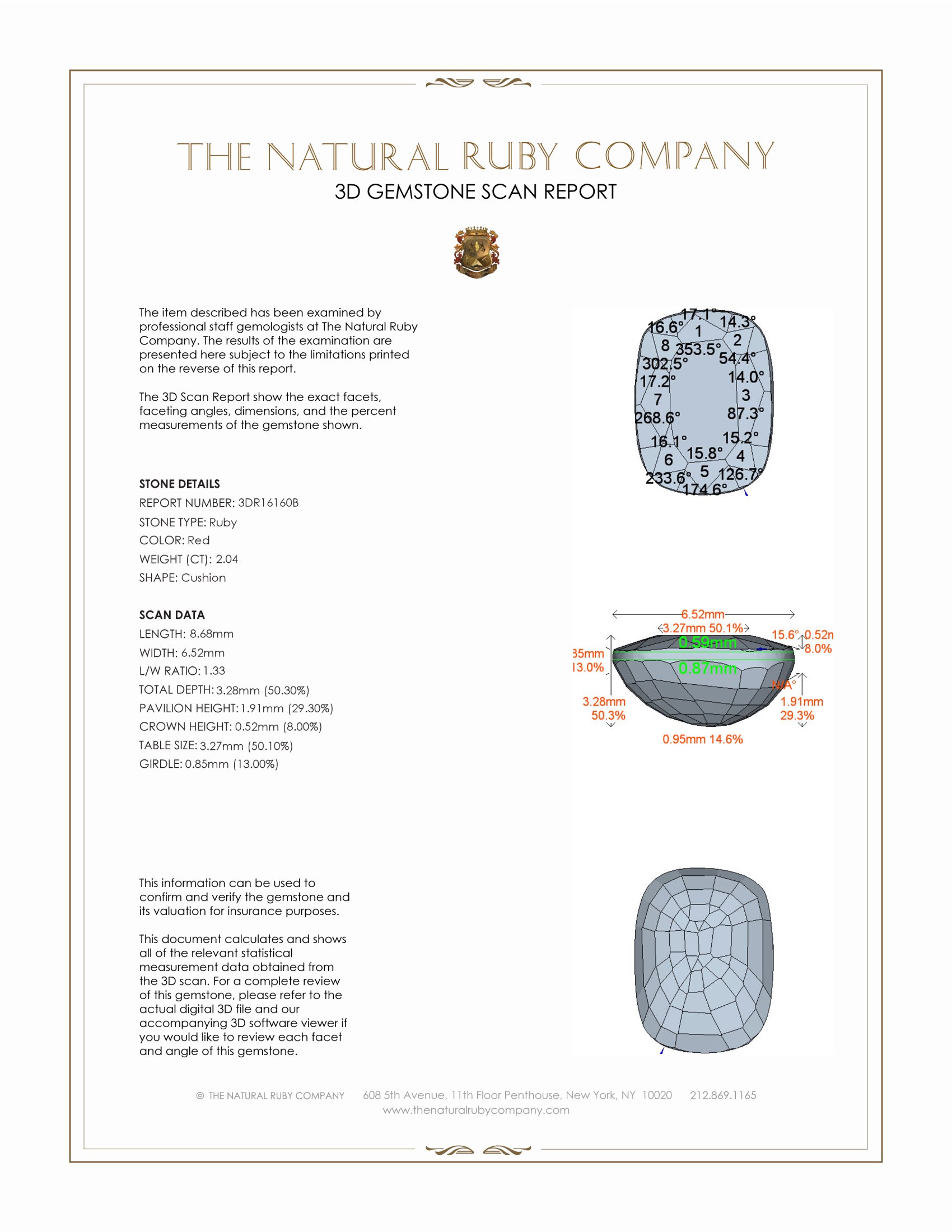 2.04 Ct. Ruby from Mozambique