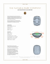2.04 Ct. Ruby from Mozambique 3 D Scan Report