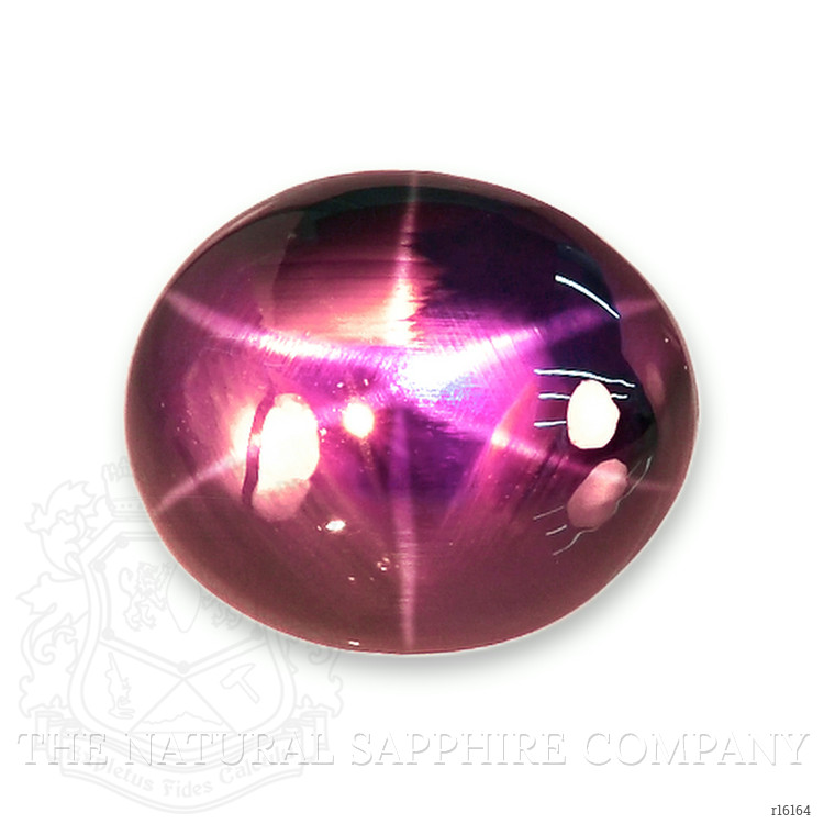 6.57 Ct. Purplish Red Star Ruby from Tanzania