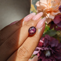 6.57 Ct. Purplish Red Star Ruby from Tanzania Life Style