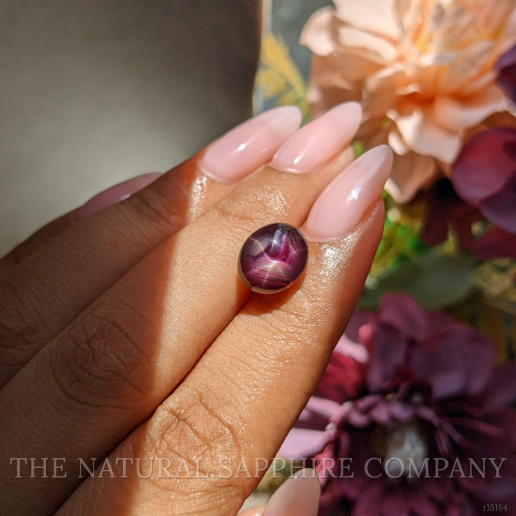 6.57 Ct. Purplish Red Star Ruby from Tanzania