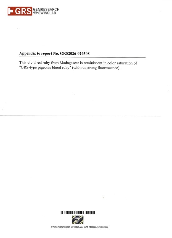 2.54 Ct. Ruby from Madagascar