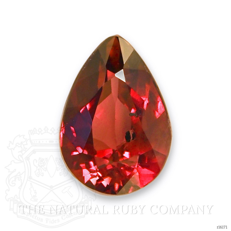1.54 Ct. Orangish Red Ruby from Tanzania