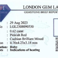 0.62 Ct. Pinkish Red Ruby from Mozambique Pdf