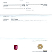 2.02 Ct. Ruby from Mozambique Scan Report