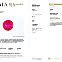 1.68 Ct. Ruby from Burma (Myanmar) Scan Report