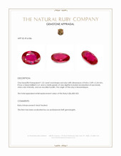 1.52 Ct. Ruby from Mozambique Appraisal