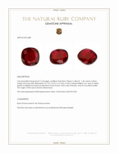 1.40 Ct. Ruby from Burma (Myanmar) Appraisal