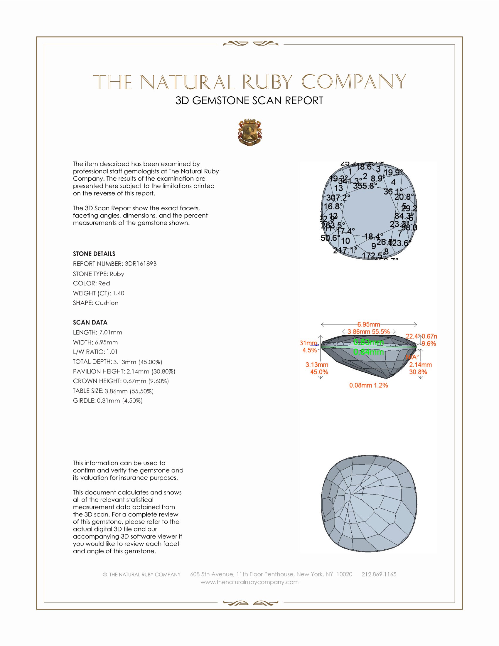 1.40 Ct. Ruby from Burma (Myanmar)