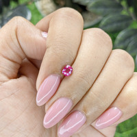 0.64 Ct. Pinkish Red Ruby from Mozambique Life Style