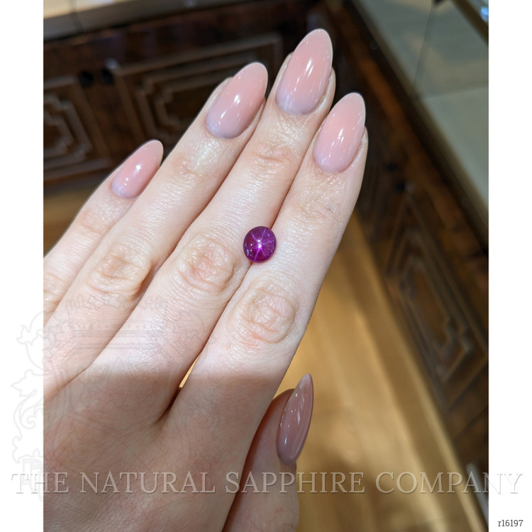2.78 Ct. Purplish Red Star Ruby from Mozambique