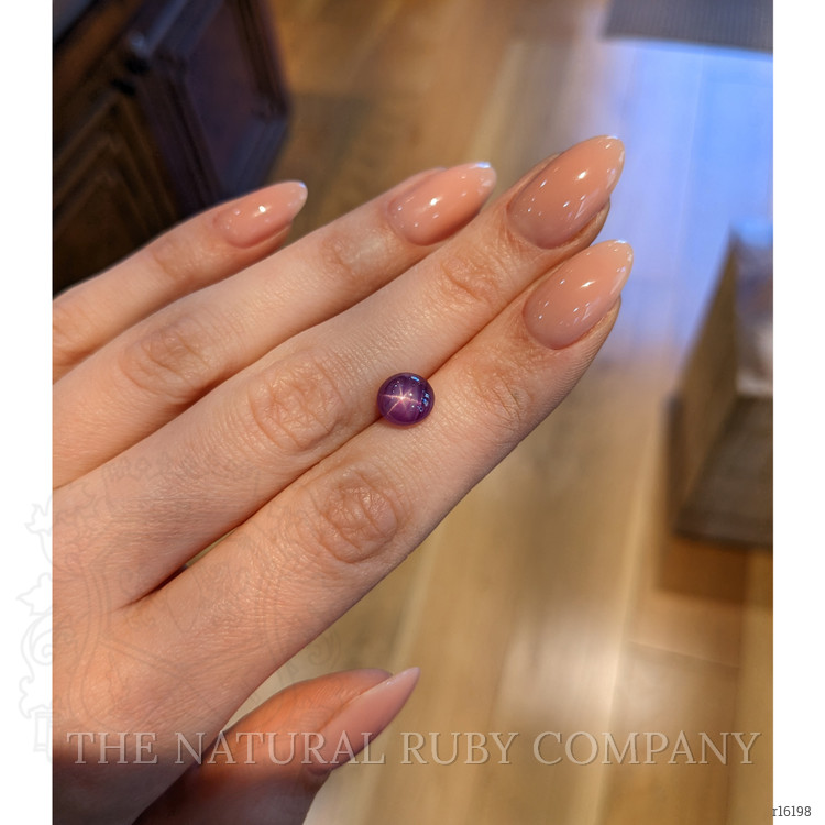 3.83 Ct. Purplish Red Star Ruby from Mozambique