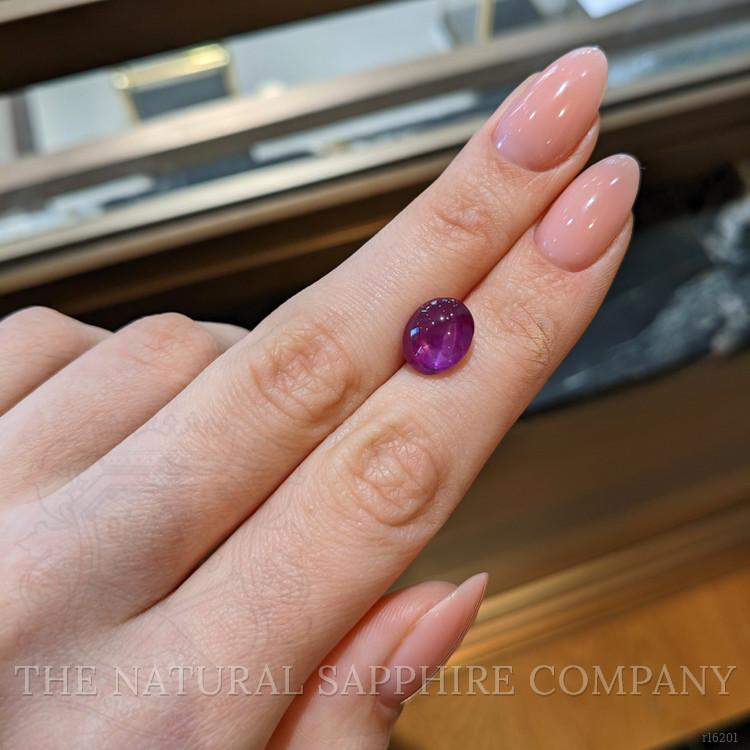 5.93 Ct. Purplish Red Star Ruby from Mozambique