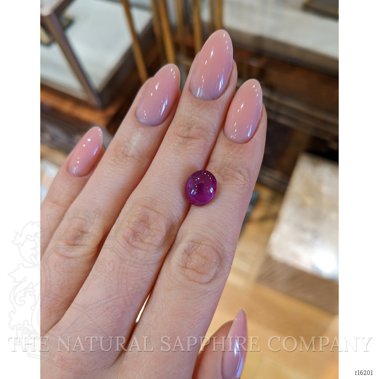 5.93 Ct. Purplish Red Star Ruby from Mozambique