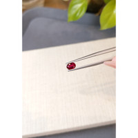 0.70 Ct. Purplish Red Ruby from Burma (Myanmar) Life Style