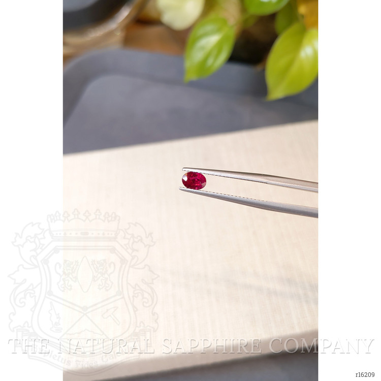0.69 Ct. Purplish Red Ruby from Burma (Myanmar)