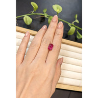 3.37 Ct. Purplish Red Ruby from Mozambique Life Style