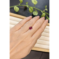 1.65 Ct. Pinkish Red Ruby from Thailand Life Style